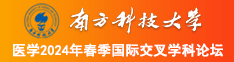 夹紧点小妖精南方科技大学医学2024年春季国际交叉学科论坛